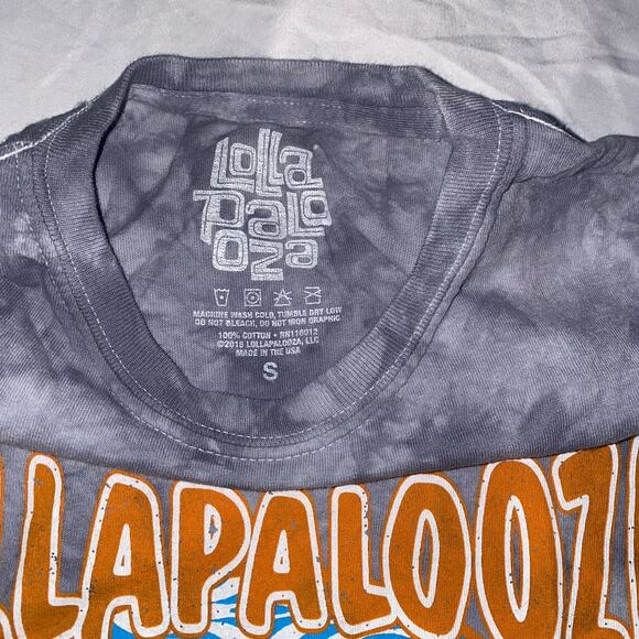 Lollapalooza Festival 2018 T Shirt‎ Tye Dye Concert Tee Merch Size Small Buddha - Picture 4 of 8